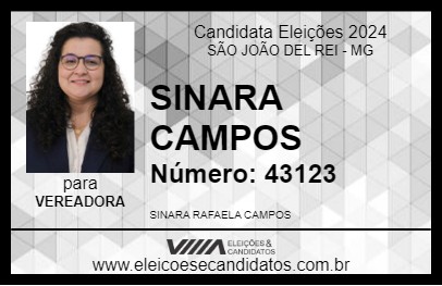 Candidato SINARA CAMPOS 2024 - SÃO JOÃO DEL REI - Eleições