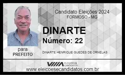 Candidato DINARTE 2024 - FORMOSO - Eleições