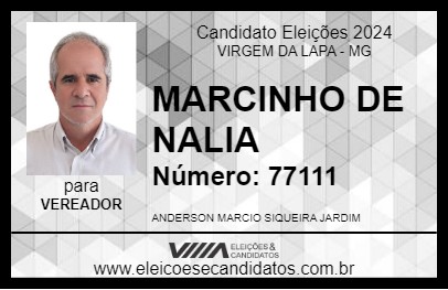 Candidato MARCINHO DE NALIA 2024 - VIRGEM DA LAPA - Eleições