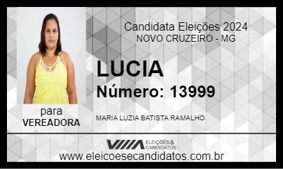 Candidato LUCIA 2024 - NOVO CRUZEIRO - Eleições