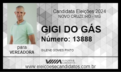 Candidato GIGI DO GÁS 2024 - NOVO CRUZEIRO - Eleições