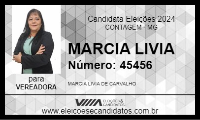 Candidato MARCIA LIVIA 2024 - CONTAGEM - Eleições