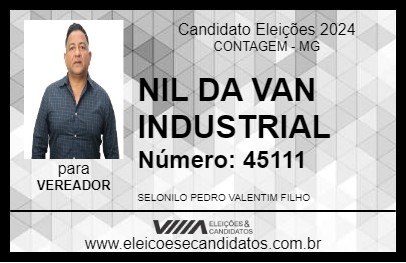 Candidato NIL DA VAN INDUSTRIAL 2024 - CONTAGEM - Eleições