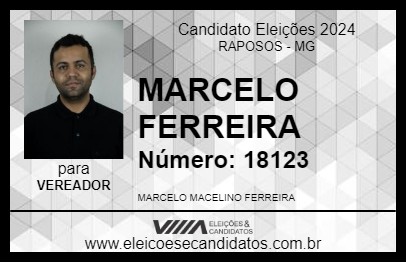 Candidato MARCELO FERREIRA 2024 - RAPOSOS - Eleições