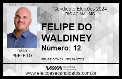 Candidato FELIPE DO WALDINEY 2024 - RIO ACIMA - Eleições