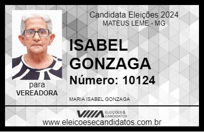 Candidato ISABEL GONZAGA 2024 - MATEUS LEME - Eleições