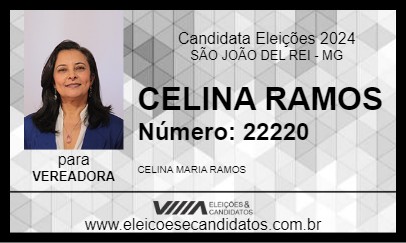 Candidato CELINA RAMOS 2024 - SÃO JOÃO DEL REI - Eleições