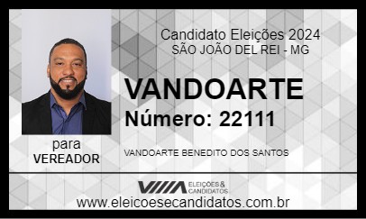 Candidato VANDOARTE 2024 - SÃO JOÃO DEL REI - Eleições