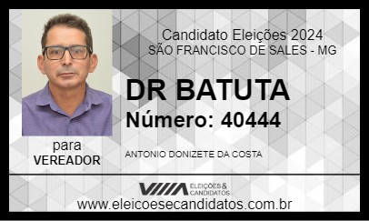 Candidato DR BATUTA 2024 - SÃO FRANCISCO DE SALES - Eleições