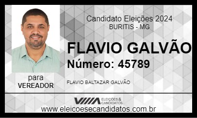 Candidato FLAVIO GALVÃO 2024 - BURITIS - Eleições