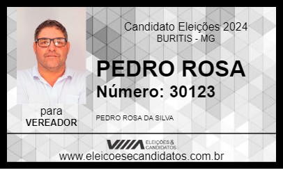 Candidato PEDRO ROSA 2024 - BURITIS - Eleições