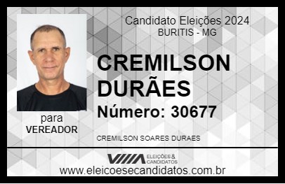 Candidato CREMILSON DURÃES 2024 - BURITIS - Eleições