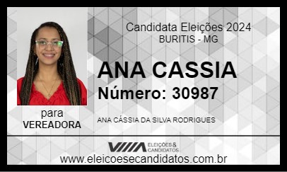 Candidato ANA CASSIA 2024 - BURITIS - Eleições