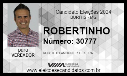 Candidato ROBERTINHO 2024 - BURITIS - Eleições