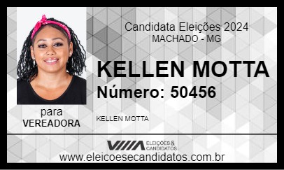 Candidato KELLEN MOTTA 2024 - MACHADO - Eleições