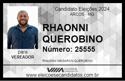 Candidato RHAONNI QUEROBINO 2024 - ARCOS - Eleições