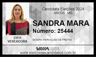 Candidato SANDRA MARA 2024 - ARCOS - Eleições