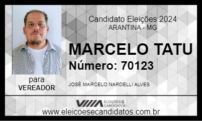 Candidato MARCELO TATU 2024 - ARANTINA - Eleições