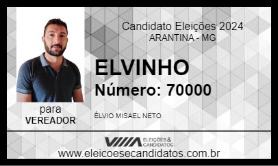 Candidato ELVINHO 2024 - ARANTINA - Eleições