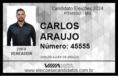 Candidato CARLOS ARAUJO 2024 - PITANGUI - Eleições