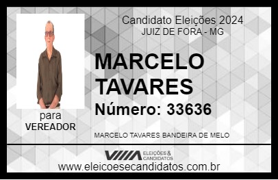 Candidato MARCELO TAVARES 2024 - JUIZ DE FORA - Eleições