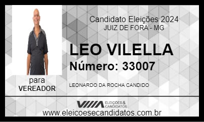 Candidato LEO VILELLA 2024 - JUIZ DE FORA - Eleições