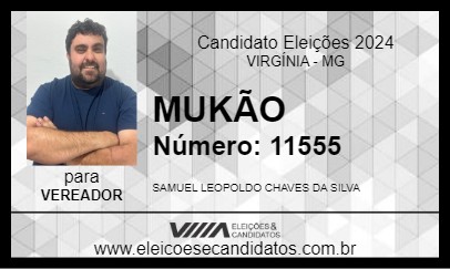 Candidato MUKÃO 2024 - VIRGÍNIA - Eleições