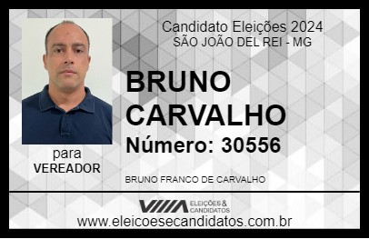 Candidato BRUNO CARVALHO 2024 - SÃO JOÃO DEL REI - Eleições