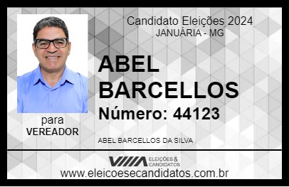 Candidato ABEL BARCELLOS 2024 - JANUÁRIA - Eleições