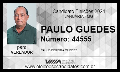 Candidato PAULO GUEDES 2024 - JANUÁRIA - Eleições