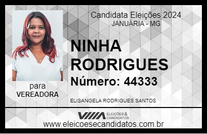 Candidato NINHA RODRIGUES 2024 - JANUÁRIA - Eleições