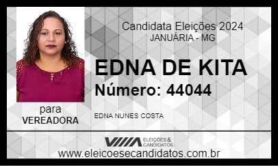 Candidato EDNA DE KITA 2024 - JANUÁRIA - Eleições