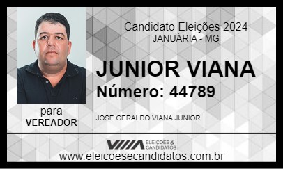 Candidato JUNIOR VIANA 2024 - JANUÁRIA - Eleições