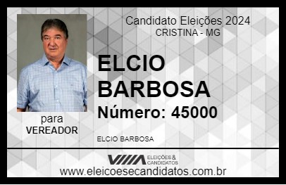 Candidato ELCIO BARBOSA 2024 - CRISTINA - Eleições