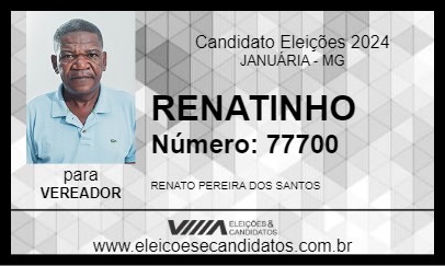 Candidato RENATINHO 2024 - JANUÁRIA - Eleições