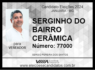 Candidato SERGINHO SANTOS 2024 - JANUÁRIA - Eleições