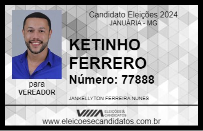 Candidato KETINHO FERRERO 2024 - JANUÁRIA - Eleições