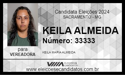 Candidato KEILA ALMEIDA 2024 - SACRAMENTO - Eleições