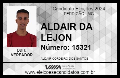 Candidato ALDAIR DA LEJON 2024 - PERDIGÃO - Eleições