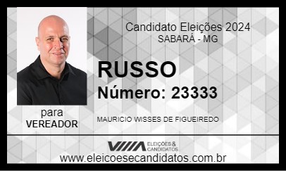 Candidato RUSSO 2024 - SABARÁ - Eleições