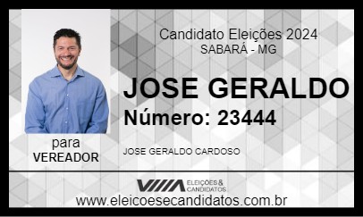 Candidato JOSE GERALDO 2024 - SABARÁ - Eleições