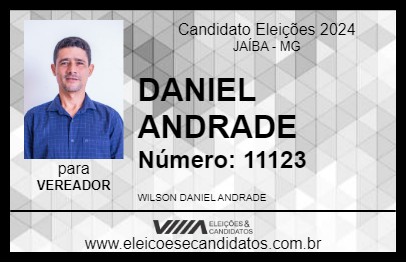 Candidato DANIEL ANDRADE 2024 - JAÍBA - Eleições