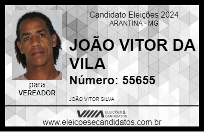 Candidato JOÃO VITOR DA VILA 2024 - ARANTINA - Eleições