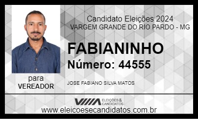 Candidato FABIANINHO 2024 - VARGEM GRANDE DO RIO PARDO - Eleições