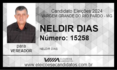 Candidato NELDIR DIAS 2024 - VARGEM GRANDE DO RIO PARDO - Eleições