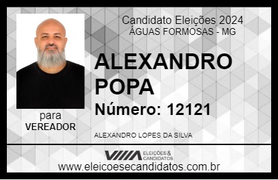 Candidato ALEXANDRO POLPAS 2024 - ÁGUAS FORMOSAS - Eleições