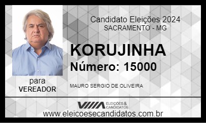 Candidato KORUJINHA 2024 - SACRAMENTO - Eleições