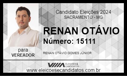 Candidato RENAN OTÁVIO 2024 - SACRAMENTO - Eleições