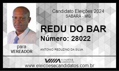 Candidato REDU DO BAR 2024 - SABARÁ - Eleições