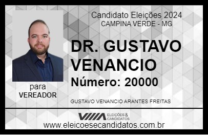 Candidato DR. GUSTAVO VENANCIO 2024 - CAMPINA VERDE - Eleições